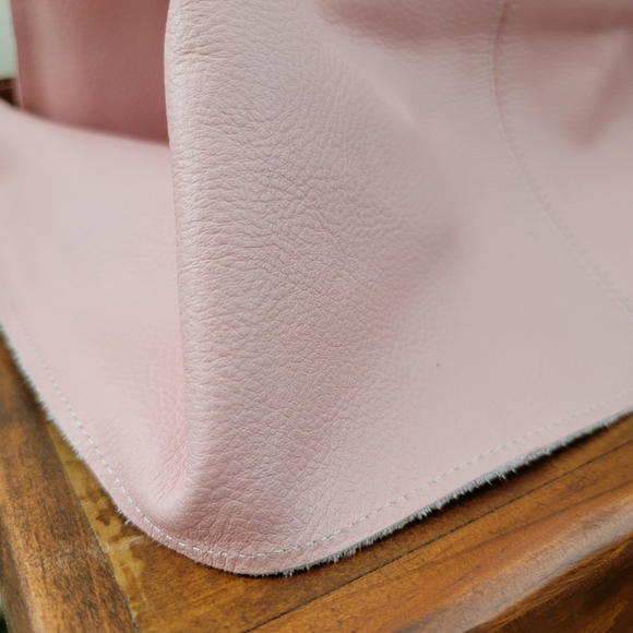 Joji & Co. Santa Cruz Pink & Brown Leather Tote Bag Purse - Picture 6 of 16